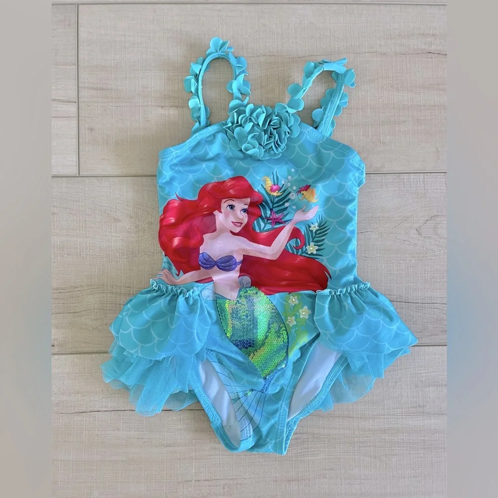 Disney Store - Little Mermaid Swimsuit (Size 3) - Picture 1 of 2